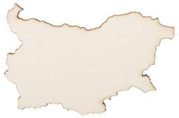 Дървен елемент за декорации Карта на България ДП100